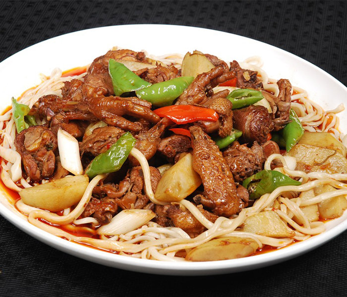 大盘鸡拌面